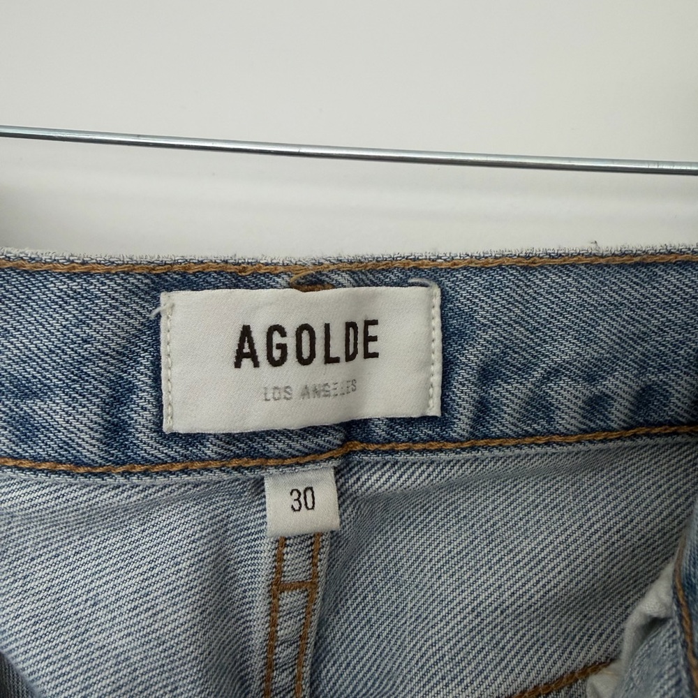 Agolde Riley High Rise Straight Crop Jeans - Picture 5 of 5